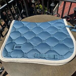 Equestrian Stockholm Stone Blue Jump Saddle Pad - Full (Horse sized)